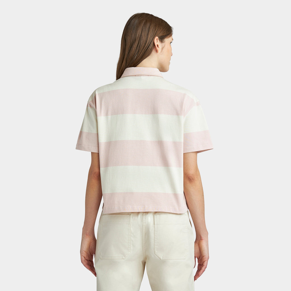 Stripe Marine Cropped Polo